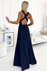 Numoco elegant maxi long dress that can be tied in many ways - Honesty Sales